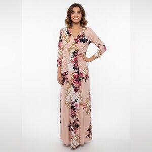 Floral Pink Maxi Dress